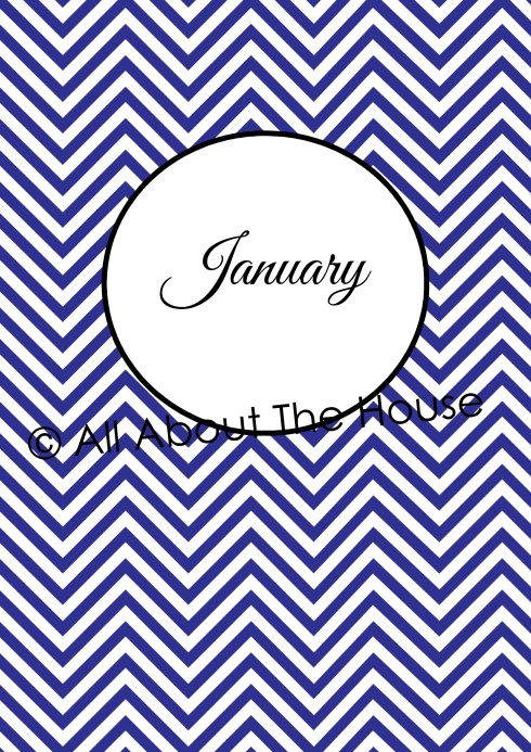 Monthly Receipts - Divider Pages Jan-June