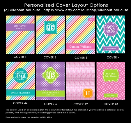 Planner Cover Options - Rainbow
