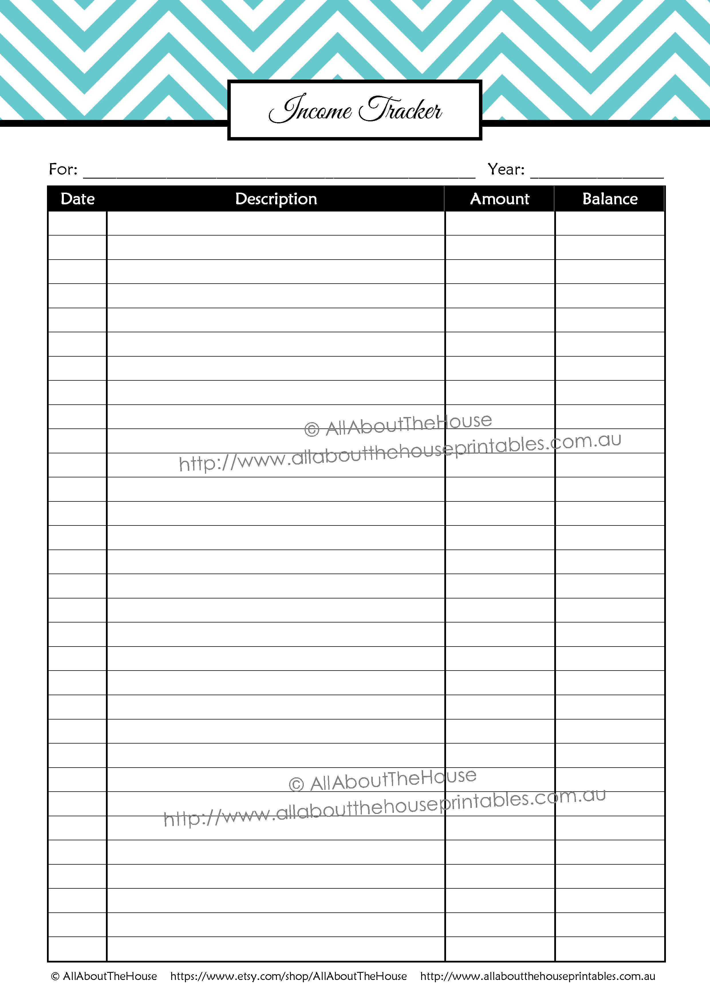 Download Printable Everyday Expense Tracker Pdf